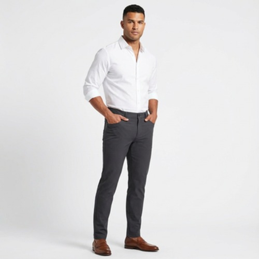 Lululemon ABC Classic Pants Mens 36x30 Black Nulu Fabric Mid Rise Stretch